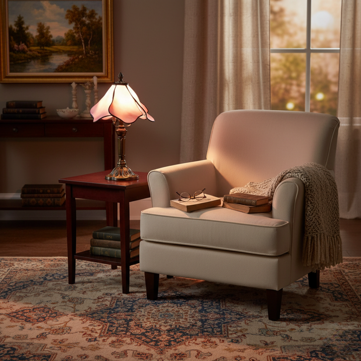 Καλλιτεχνική μπαρόκ επιτραπέζια λάμπα LED