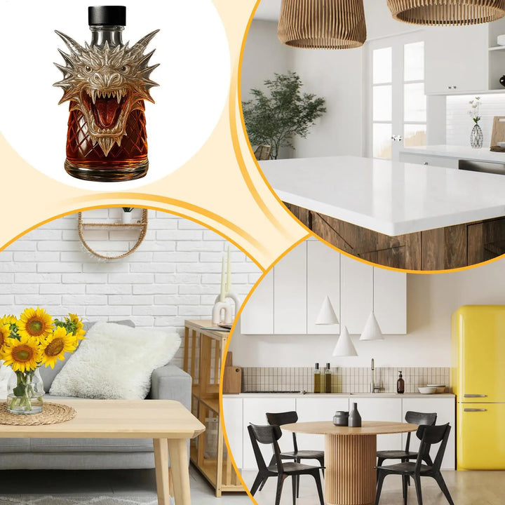 Γυάλινη καράφα ουίσκι σε σχήμα δράκου – Δώρο για λάτρεις του ουίσκι