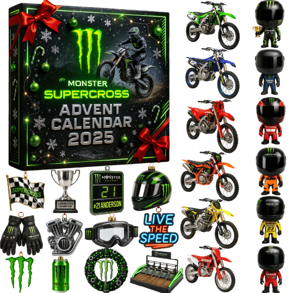 Περιορισμένη έκδοση – μόνο 100 τεμάχια! Monster Energy Supercross χριστουγεννιάτικο ημερολόγιο 2025